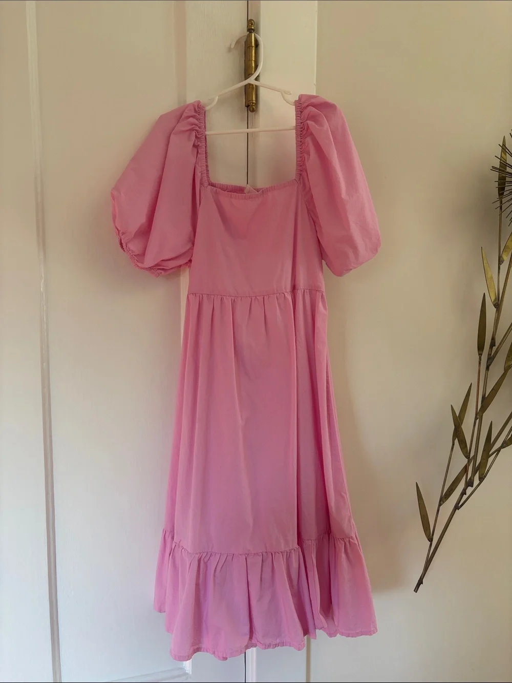 J. Crew Kids: Pink Puff-Sleeve Midi Dress